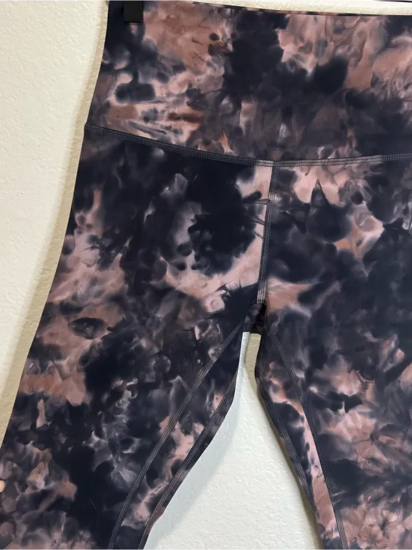 Lululemon Align Pant 28” Diamond Dye Graphite Gray Pink Pastel Size 6 - Image 4