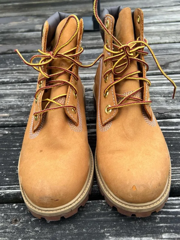 Timberland 6 Inch Premium Waterproof Boot 'Wheat' Nubuck Size 6.5 Women’s Size 8 - Image 5