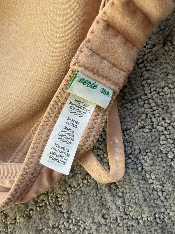 NWT Aerie Wireless Nude Bra - Image 3