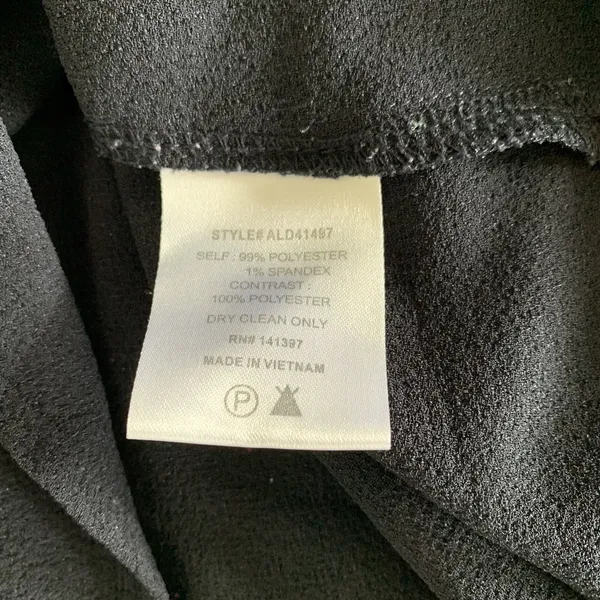 ASTR Dress Medium Sleeveless Navy V Neck Formal Cocktail Evening Party - Image 6
