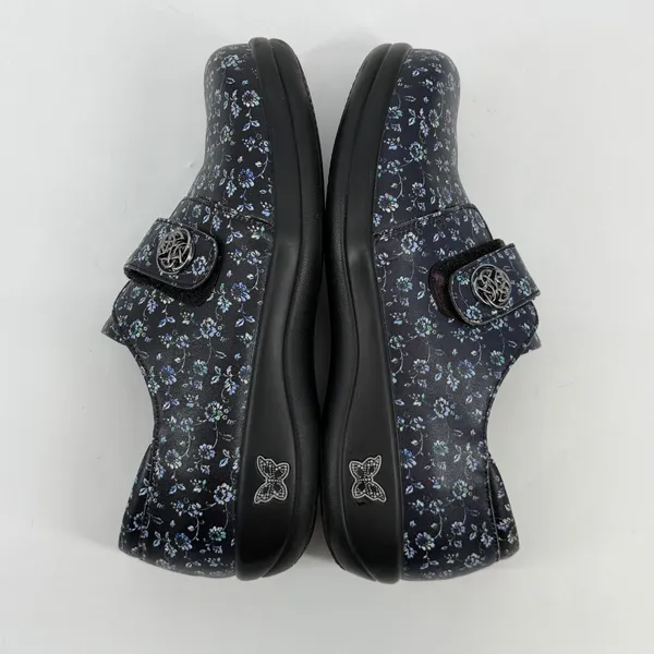Alegria Floral Leather Comfort Shoes Hook Loop Strap Womens EU 41‎ - Image 5