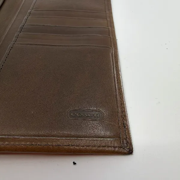 Coach Billfold Brown Leather Wallet - Image 4