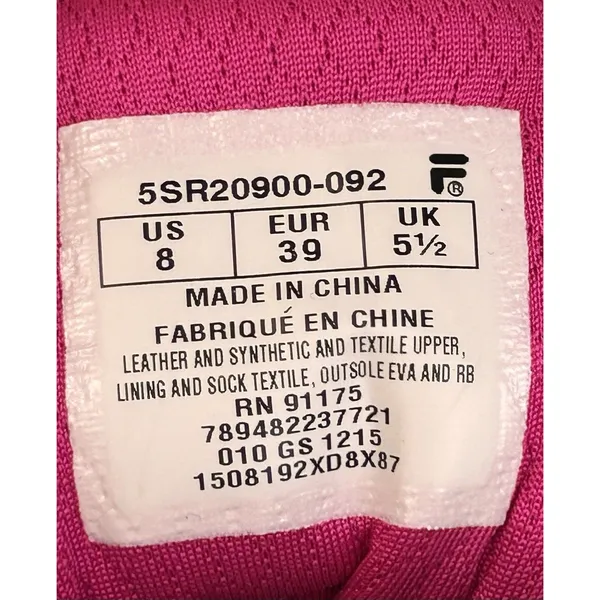 FILA Cool Max Womens Sneaker Size 7.5 - 8 Narrow Silver/Neon RUNS SMALL 5SR20900 - Image 9