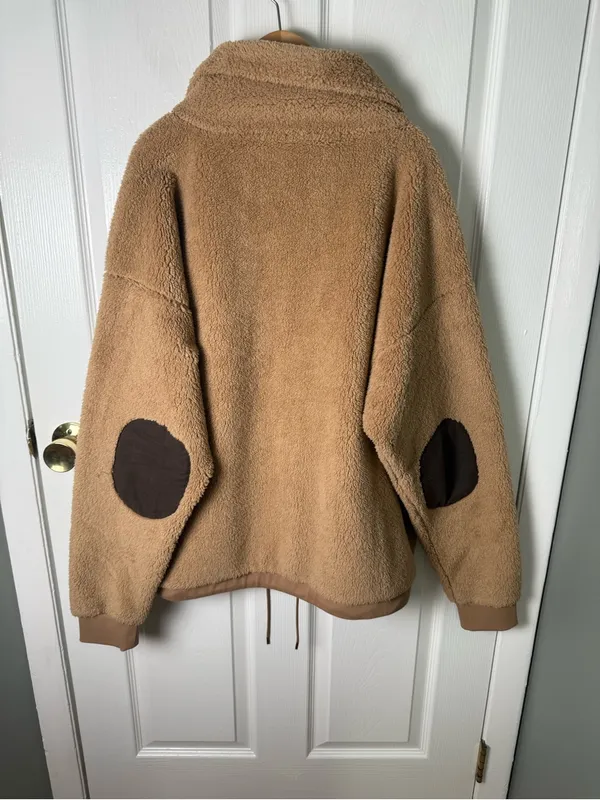 Lauren Ralph Lauren Sherpa Fleece Pullover in Camel XL - Image 5