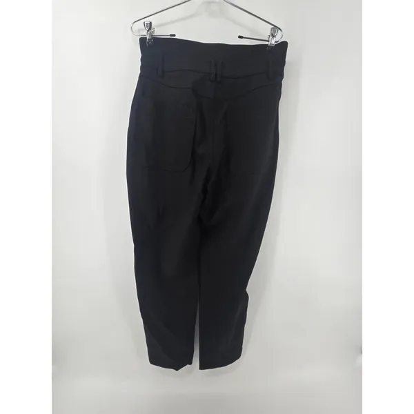 Banana Republic Pants Womens 8 Black High Rise Straight Leg V-Back Patch‎ Pocket - Image 3