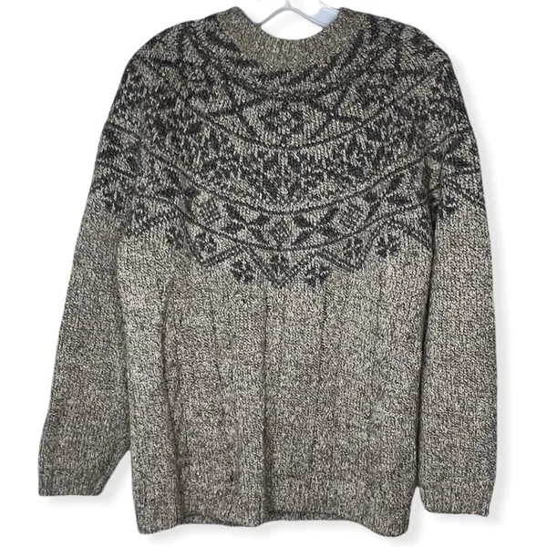 Vintage Northwest Blue‎ Wool Blend Sweater Tan Size L - Image 2