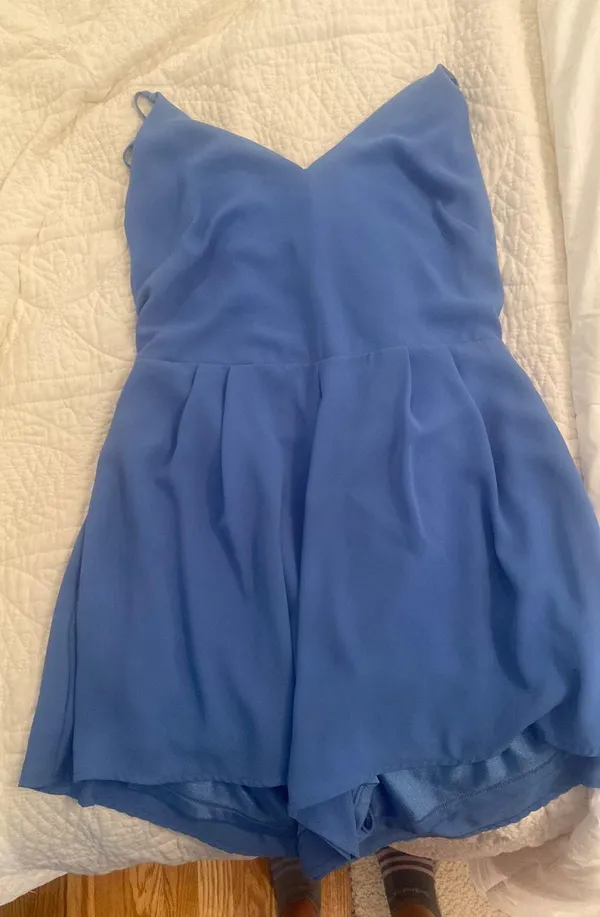 Lush Clothing Light Blue Formal Romper - Image 2