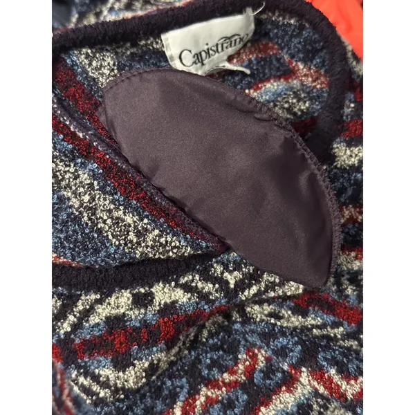 Vintage Fair Isle Sweater Cosby Retro Cabincore Cozy Grandmacore Shoulder‎ Pads - Image 5