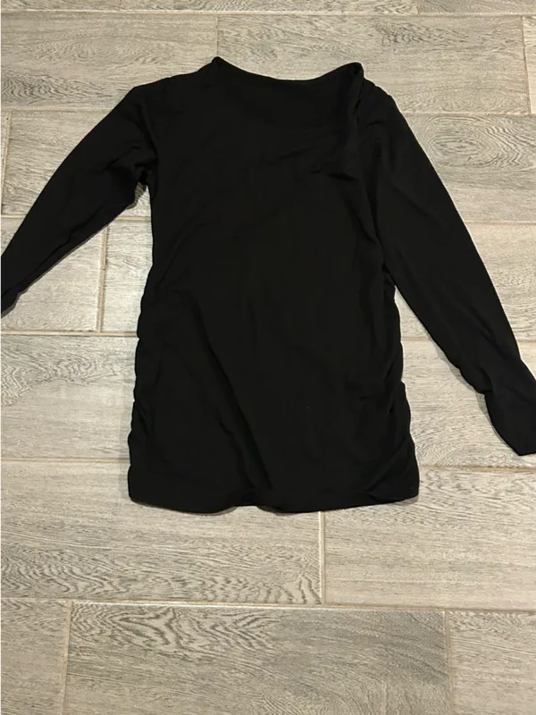 Black Long Sleeve Scoop neck maternity - Image 2