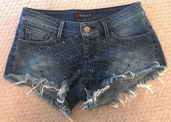 Jean Shorts with diamond detail - Image 2