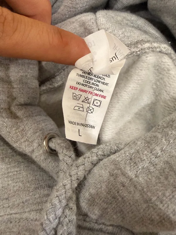 Local boy hoodie Gray Size L - Image 4