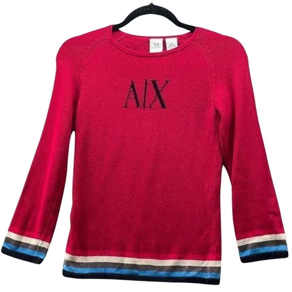 Armani Exchange AX Sweater Red Small‎ - Image 2