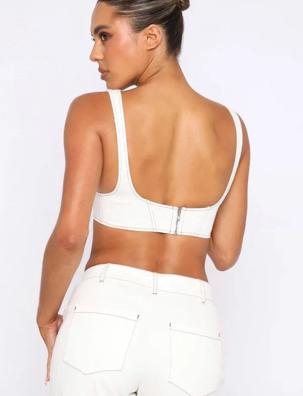 NWT White Fox True For You Crop - Image 4