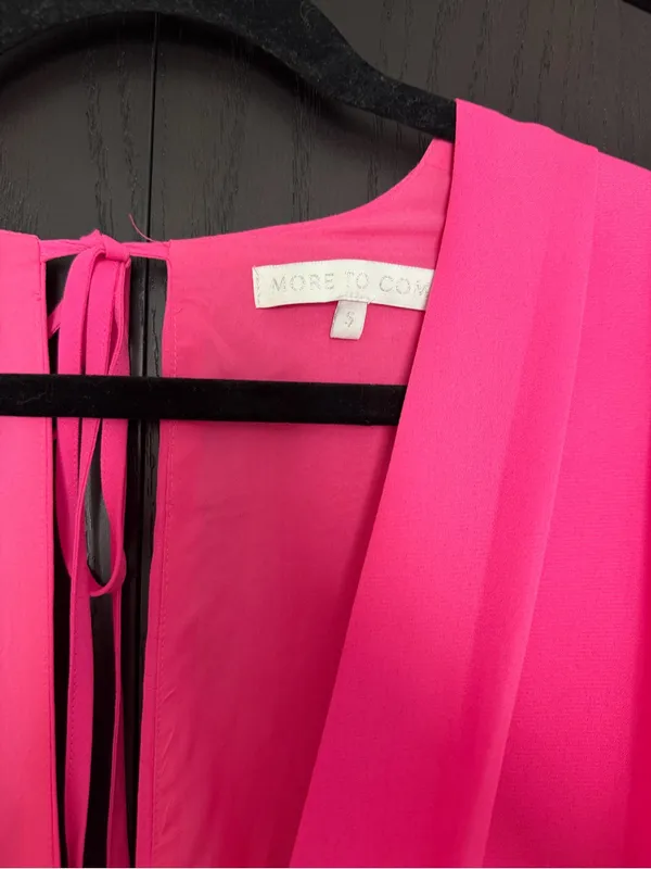 More To Come x Revolve Kimberly Romper Pink - Image 4