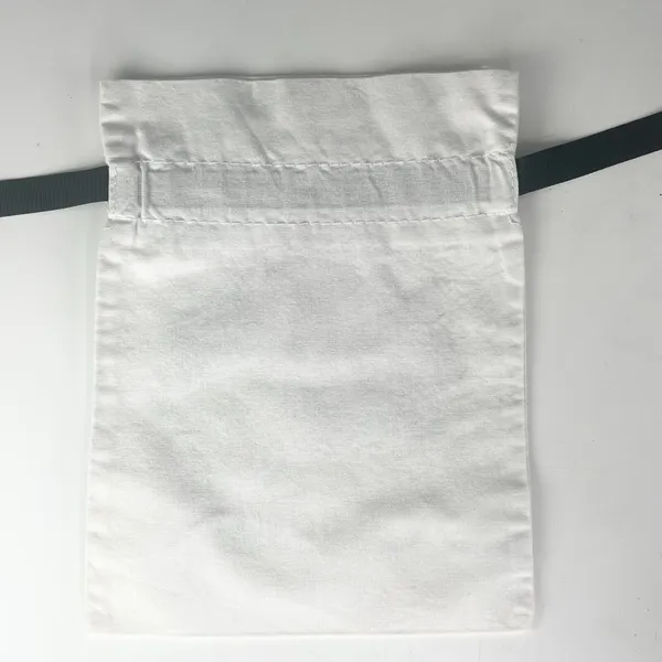 Sephora It's Me O'clock Drawstring Cloth MakeUp Delicates Travel Bag White New - Image 4