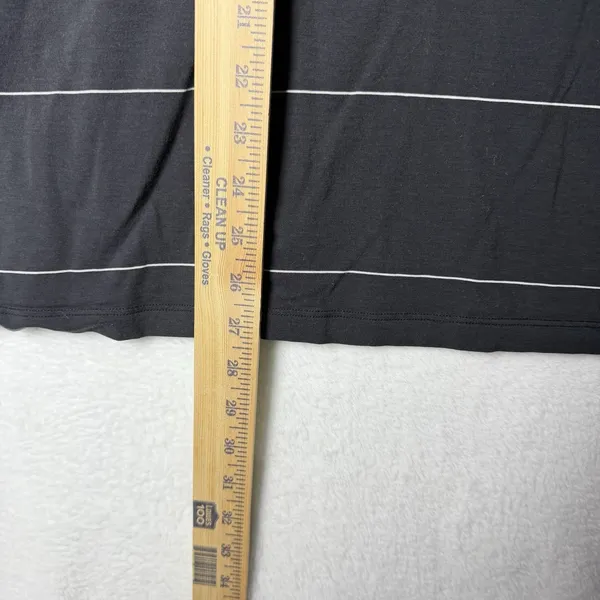 Lululemon All Yours Tee Black White Stripe Relaxed Fit Women’s size 10/12 - Image 6