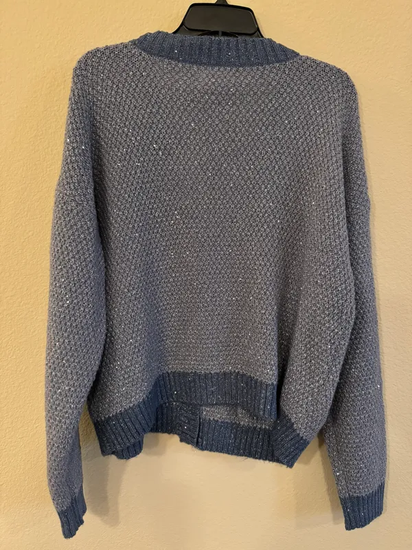 Metallic Cardigan Sweater - Image 5
