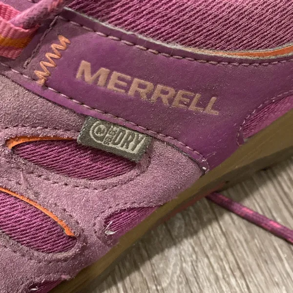 Merrell chameleon low lace hiking shoes dark purple 6 women’s - Image 2