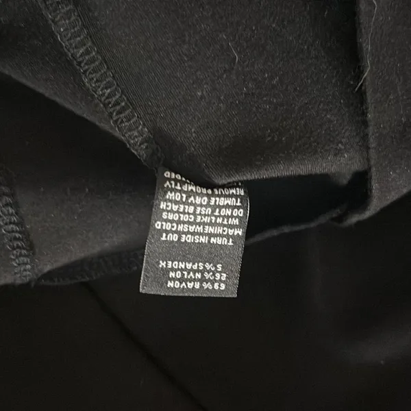 NY & Co Size M Black Cutout Back Blouse - Image 11