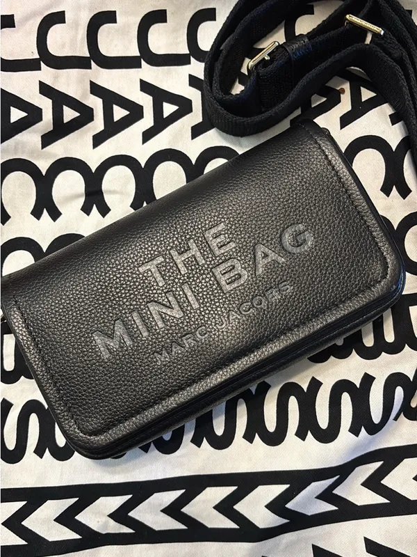 Marc Jacobs The Mini Bag Black Leather Crossbody Shldr Bag - Image 4