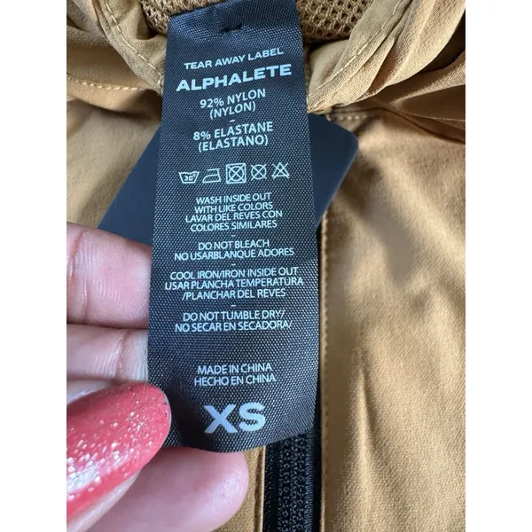 ALPHALETE Women’s EXP Tech Windbreaker- Chestnut, Size XS - Image 7