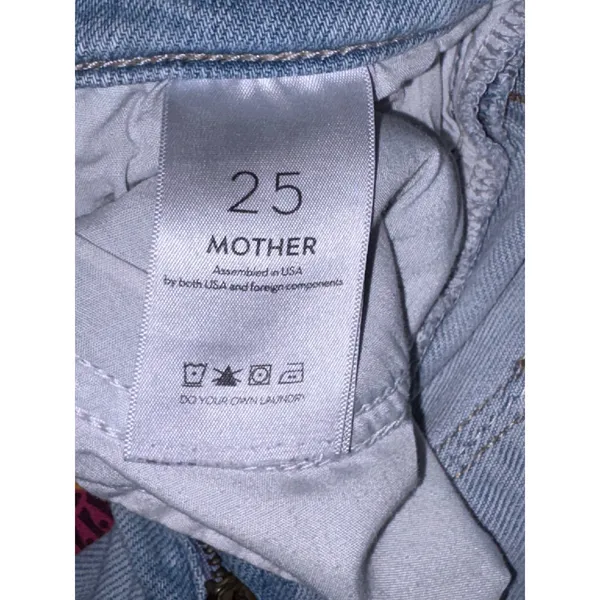 MOTHER The Mid Rise‎ Dazzler Crop Fray Jeans Sun Kissed Light Wash Size 25 - Image 8