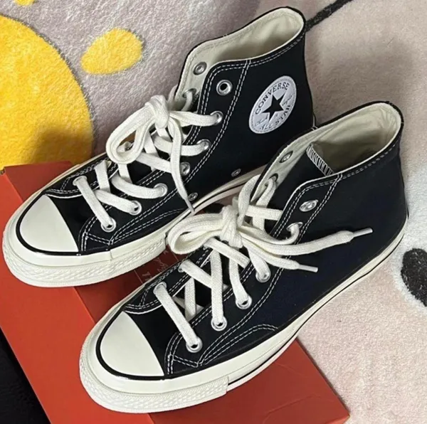 Converse Black & white unisex high top all star Chuck Taylor 70 - Image 2