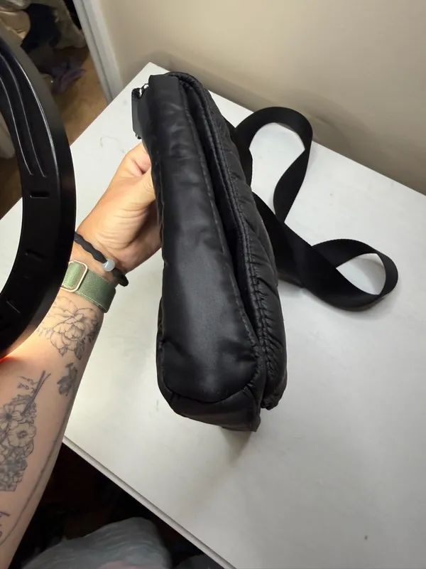 ATHLETA x Caraa Black Puffer Crossbody Bag/Purse - Image 10
