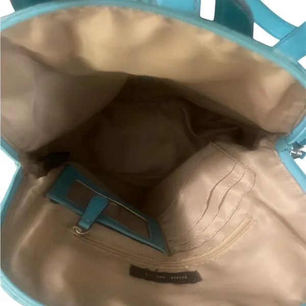 Y2K Nine West Backpack in Aqua Blue - Image 2