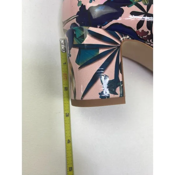 Zara Basic Tropical Animal Floral Pink Block Heel EU Size 36 (us size 6) NEW - Image 13