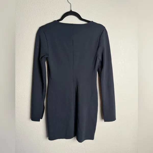 Abercrombie & Fitch Women Size Medium Split Cuff‎ Ponte Squareneck Mini Dress - Image 6