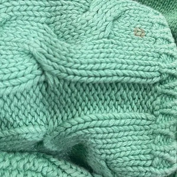 Eddie Bauer Cable Knit Green Pullover Sweater Size Medium 90s Vintage Casual - Image 5