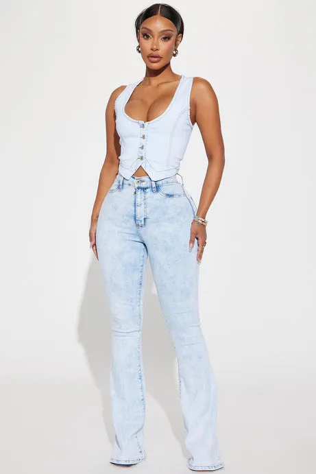 Mini Vest Top Light Blue Denim Small - Image 2