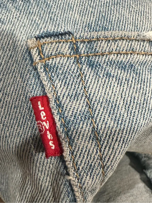 Levis cutoff Shorts Blue Denim Women's 27 - Image 11