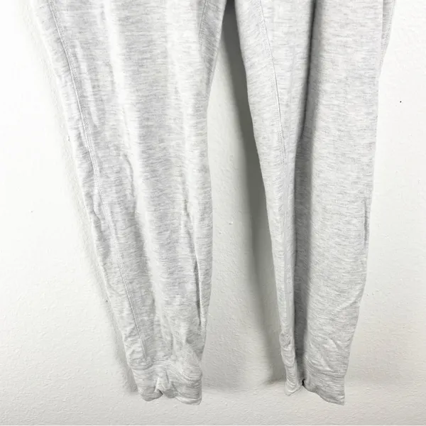 LULULEMON Gray Warm Down Super Soft Touch Drawstring Waist Joggers Size 4 Casual - Image 8