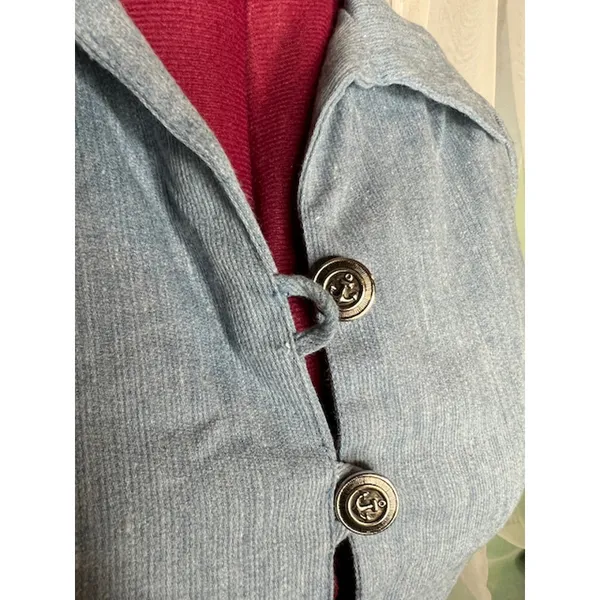 Skirt set swing skirt button up top Gray - Image 12