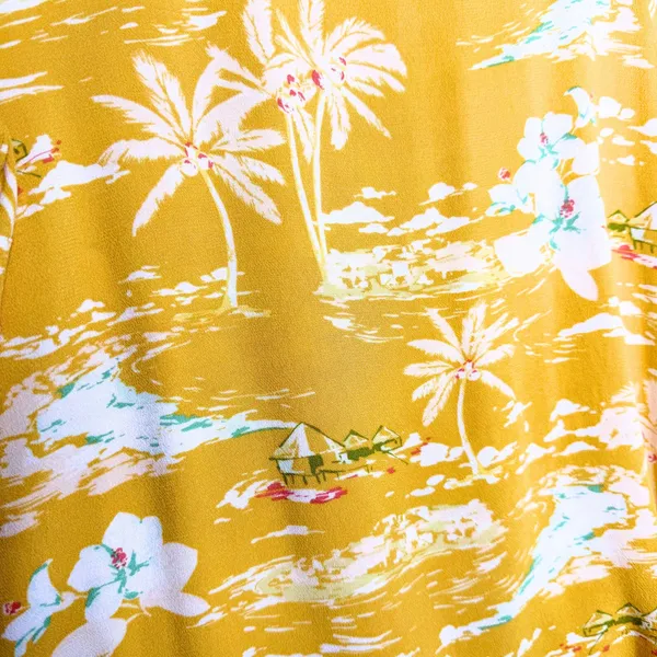 LC Lauren Conrad Tropical Palm Tree Side Tie Top Size Large Beach Boho Summer - Image 4