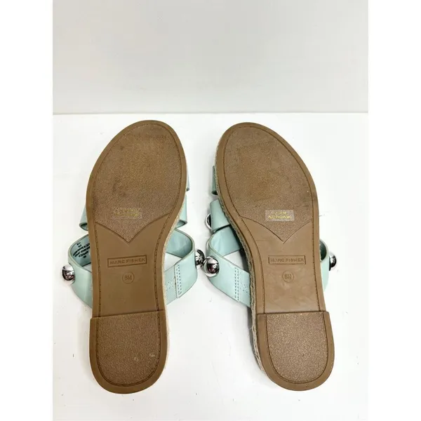 Marc Fisher Sandals Womens Size‎ 6 Green Prisca Crisscross Espadrille Slides - Image 12