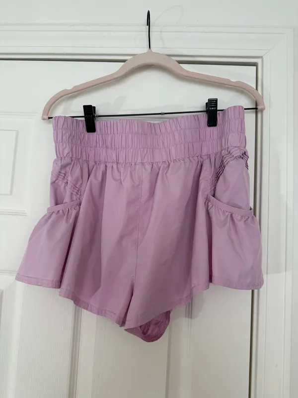 Free People Movement Pink Get Your Flirt On Shorts - Image 2