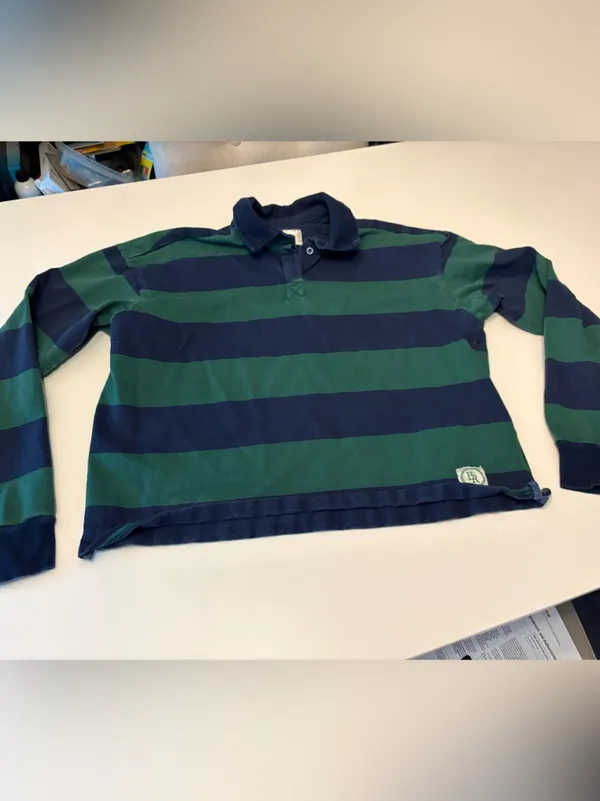 Beach Riot Rugby Shirt Verdant Stripe size XS - Image 3