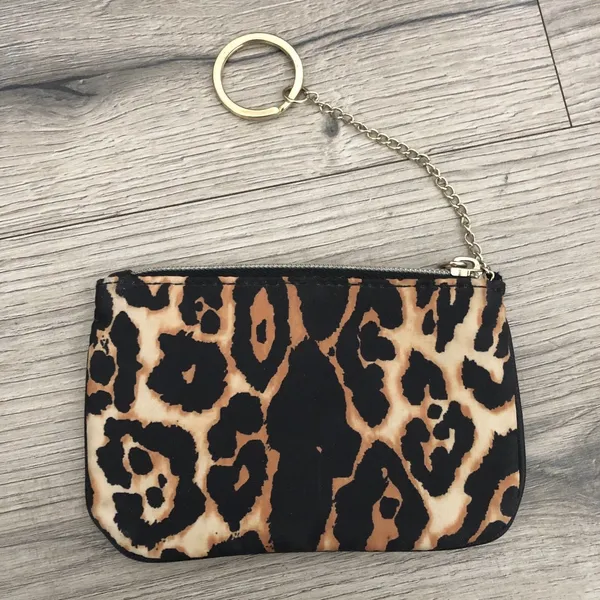 Victoria’s Secret Cheetah Leopard Animal Print Zipper Pouch Keychain Coin Purse - Image 5