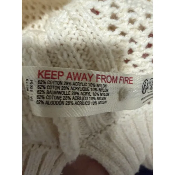Anthropologie Daily Practice Half-Zip‎ Oversized Pullover Sweater Cream Medium - Image 11