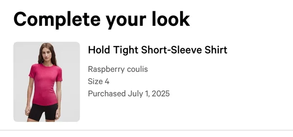 Lululemon raspberry coulis hold tight short sleeve size 4 - Image 2