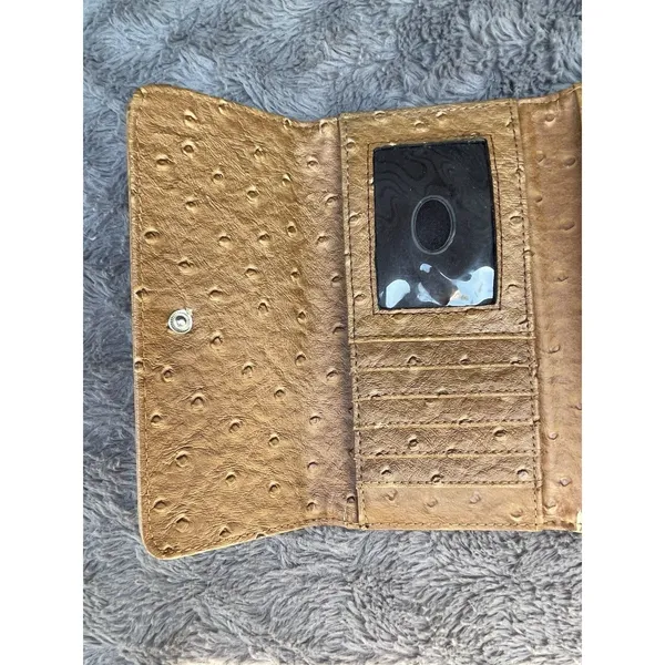 G By Guess Slim Amore Wallet 90s Y2K Monogram Denim Faux Gator Leather - Image 14