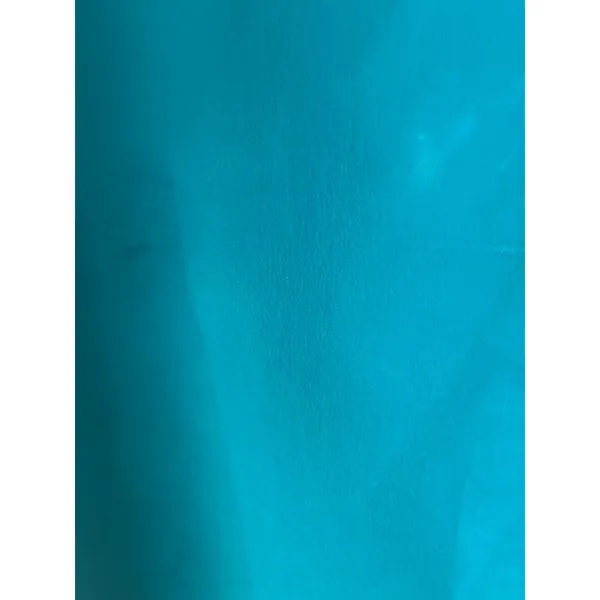 SK & Company Teal Blue 100% Silk Short Sleeve Asymmetrical Button Blouse Size 8 - Image 7