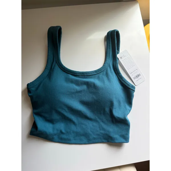CRZ Yoga Ribbed Longline Sports Bra w Pads - Image 4