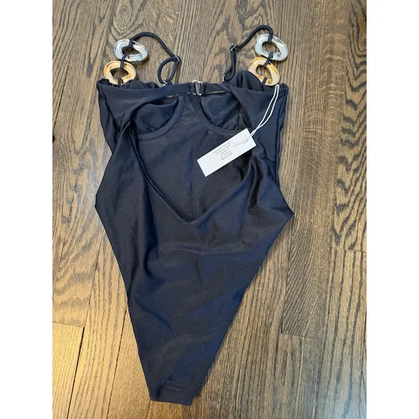 palondre the label Aster One Piece Black With Underwire Sz M NWT $225 - Image 12