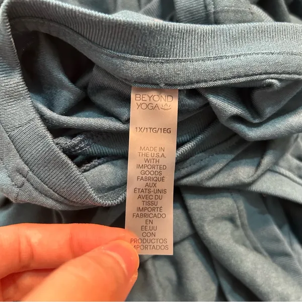 Beyond Yoga Featherweight Rebalance Tank Top Blue 1x Workout Cozy Loungewear - Image 6