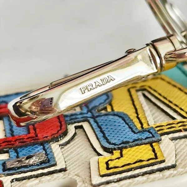 Prada Saffiano Leather Logo Trick Bag Charm - Image 4