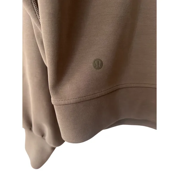 Lululemon‎ Softstreme Hoodie Size 12 Nomad Brown Pullover Sweatshirt - Image 4